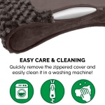 Furhaven Orthopedic Dog Bed for Large Dogs w/ Removable Washable Cover, For Dogs Up to 150 lbs - Ultra Plush Faux Fur & Suede Luxe Lounger Contour Mattress - Chocolate, Jumbo Plus/XXL - Image 5