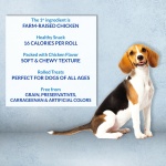 INABA Churu Rolls for Dogs, Soft & Chewy Baked Chicken Wrapped Filled Dog Treats, 0.42 Ounces Each Tube, 64 Tubes Total, Chicken with Cheese Recipe - Image 5