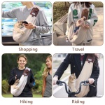 Wakytu Dog Sling Carrier for Small Dogs - Front Dog Carrier with Adjustable Strap - Hands Free Pet Papoose Bag for Chest - Suitable for Puppy, Small Dogs, and Cats for Outdoor Travel,15 lbs - Image 4