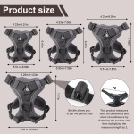 Wanheart Summer cat Chest Harness and Leash, Anti-Escape Adjustable Soft mesh cat Leash and Chest Harness Set for All Types of Cats cat Vests (Grey, XL:16.5-22.04lb) - Image 6