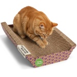 SmartyKat Super Scratcher Chaise Corrugated Cat Scratcher, Catnip Infusion Technology - Brown, One Size