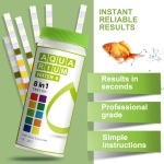 AAwipes 8-in-1 Aquarium Test Kit for Fish Tanks - Quick & Accurate Water Testing Strips for Aquariums & Ponds. Tests pH, Ammonia, Alkalinity, Hardness, Chlorine, etc. (K02-50) - Image 6