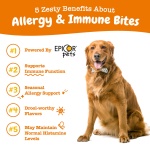 Zesty Paws Dog Allergy Relief Chews, Dog Probiotics for Itchy Skin and Ears, Lamb, 90ct - Image 9