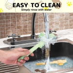 XANGNIER Pet Hair Removal Comb One-Click Self-Cleaning Grooming Brush, De-Shedding Comb for Short & Long Hair, Pet Grooming Supplies for Cats & Dogs - Image 3