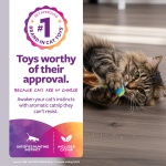 SmartyKat Flutter Balls Catnip Plush and Feather Cat Toys, Erratic Motion for Batting & Pouncing Fun for Cats & Kittens, Set of 2 - Image 9