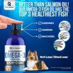 Omega 3 Fish Oil for Dogs - Better Than Salmon Oil - Dog Fish Oil Supplement to Reduce Shedding & Itching - Supports Joints, Brain, and Heart Health - Skin and Coat Supplement - Liquid Fish Oil - Image 6