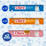 INABA Churu Cat Treats, Lickable, Squeezable Creamy Purée Cat Treat with Vitamin E, 0.5oz Each Tube, 22 Tubes, Holiday Variety Pack - Image 6