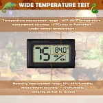 Reptile Thermometer and Humidity Gauge,2PCS Digital Hygrometer Adhesive Reptile Terrarium Hydrometer,Bearded Dragon Tank Accessories,Pet Humidity Meter Supplies for Leopard Crested Gecko,Snake,Lizard - Image 7
