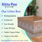 Leakproof Disposable 2-Pack Cat Litter Box Only - Made in The USA | Unmatched Odor Control | Recyclable — Kitty Poo Club - Image 2