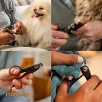 Fiskars Pet Small Pet Nail Clippers, Cat and Dog Nail Clippers, Precision Stainless Steel Blades & SoftGrip Handle, 4.25”, Orange/Black - Image 2