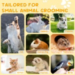 Cat Nail Clipper, Claw Trimmer Made of Stainless Steel, Clean Cut, No Shred, Mirror Finish. Small Animal Nail Clippers for Cats, Kittens, Bunny, Puppy, Rabbit, Gatos, and More - Image 4