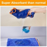 Bienbee Dog Bathrobe, Quick Drying Super Absorbent Dog Robes for After Bath, Warm Keeping Dogs Towel, Dogs Bath Supplies, Dark Blue XL - Image 6