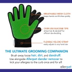Allerpet Multi-Pet Dander Remover w/Free Grooming Glove - Best Pet Dander Remover for Allergens - for Dog/Cat Dry Skin Treatment - Made in USA - (12oz) - Image 8