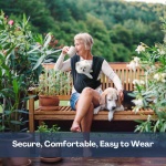 AnccoPlus Dog Carrier for Small Dogs, Front Facing Dog Carrier Sling, Hands Free Cat Sling, Size Adjustable, Reducing Back Pain, Soft Cotton, Premium Dog Sling Carrier (Regular, Charcoal Black) - Image 2