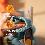 Fiskars Pet Nail File, Cat and Dog Nail File, Contoured Shape & SoftGrip Handle for Smooth Finishing, 7.25”, Orange/Black - Image 4