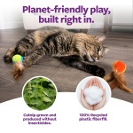 SmartyKat Flutter Balls Catnip Plush and Feather Cat Toys, Erratic Motion for Batting & Pouncing Fun for Cats & Kittens, Set of 2 - Image 6