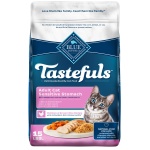 Blue Buffalo Tastefuls Natural Dry Food for Adult Cats, Sensitive Stomach, Chicken & Brown Rice Recipe, 15-lb Bag