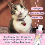Professional Pet Grooming Spray for Kittens and Cats | All-Natural Scented Moisturizing Cat Detangler Spray | Kitten Conditioner Coat Shine Spray | Cat Grooming Supplies - Image 7