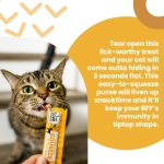 I and Love and You Treat Meow Lickable Cat Treats - Seafood Puree - Immune Support, Squeeze Treat, 0.5oz, 4ct - Image 4