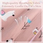 ANWA 2 Pack Cat Recovery Suit - Breathable Cat Onesie for Cats After Surgery Female, Kitten Surgery Recovery Suit Female Abdominal Wounds - Image 4