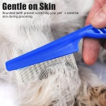 4-Pack Stainless Steel Flea Combs for Dogs & Cats – Large Size for Grooming & Lice Removal - Image 2