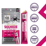 I and Love and You Treat Meow Lickable Cat Treats - Tuna Puree - Skin and Coat Support, Squeeze Treat, Omega 3s, 0.5oz, 4ct - Image 7