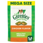 Greenies Feline Smartbites Healthy Indoor Cat Treats, Chicken Flavor, 4.6 oz. Pack