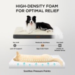 Bedsure Dog Beds Large Sized Dog - Comfy Flat Pet Beds with Removable Washable Cover, Orthopedic Egg Crate Foam Puppy Mat, Suitable for Pet Up to 65 lbs - Image 5