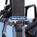 COODEO Dog Carry Sling, Emergency Backpack Pet Legs Support & Rehabilitation Dog Lift Harness for Nail Trimming, Dog Carrier for Senior Dogs Joint Injuries, Arthritis, Up and Down Stairs (M, Blue) - Image 3