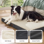 Bedsure Dog Beds Large Sized Dog - Comfy Flat Pet Beds with Removable Washable Cover, Orthopedic Egg Crate Foam Puppy Mat, Suitable for Pet Up to 65 lbs - Image 8
