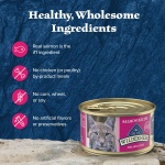 Blue Buffalo Wilderness Natural High-Protein Grain-Free Wet Food for Adult Cats, Salmon Paté, 3-oz. Cans, 24 Count - Image 7