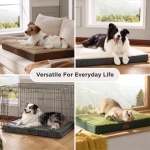 Bedsure Dog Beds Large Sized Dog - Comfy Flat Pet Beds with Removable Washable Cover, Orthopedic Egg Crate Foam Puppy Mat, Suitable for Pet Up to 65 lbs - Image 2
