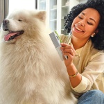 Dog & Cat Comb – Removes Tangles, Knots, and Matted Fur – Grooming Tool with Stainless Steel Teeth and Non-Slip Handle – Best Pet Hair Comb for Home Grooming Kit – Includes eBook Guide - Image 2