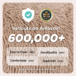 Bedsure Calming Dog Bed for Small Dogs - Donut Washable Small Puppy Bed, 23 inches Anti-Slip Round Fluffy Plush Faux Fur Large Cat Bed, Fits up to 25 lbs Pets, Camel - Image 7